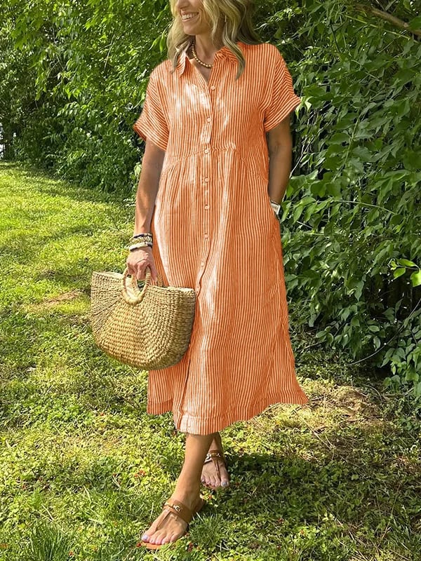 My™ | Randig skjortklänning för avslappnad sommarstil
