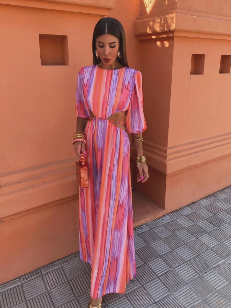 Charlotta™ | Somrig Glamourklänning med Elegant Midjedetalj