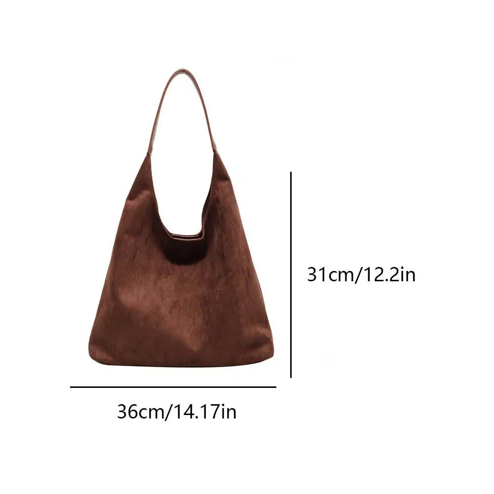 Jade™ | Lyxig Mocka Tote med Höstkänsla & Funktionell Design