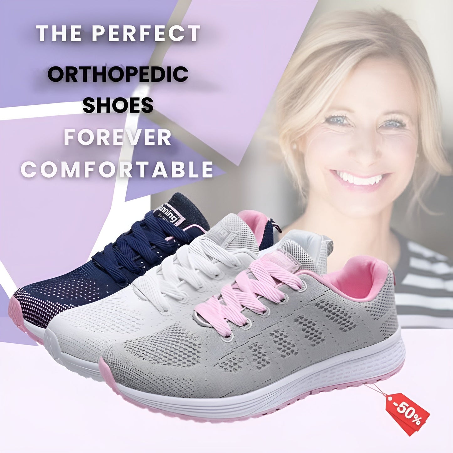 Freja™ | Ortopediska Sneakers för Kvinnor – Stil och komfort i varje steg