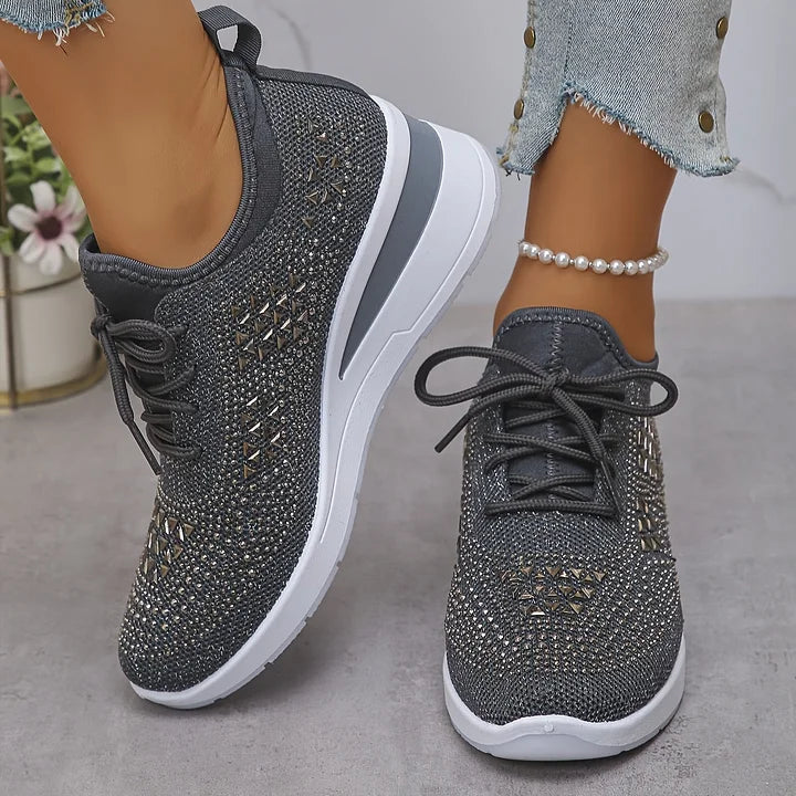 Maud™ | Bekväma Sneakers med Glittrande Detalj
