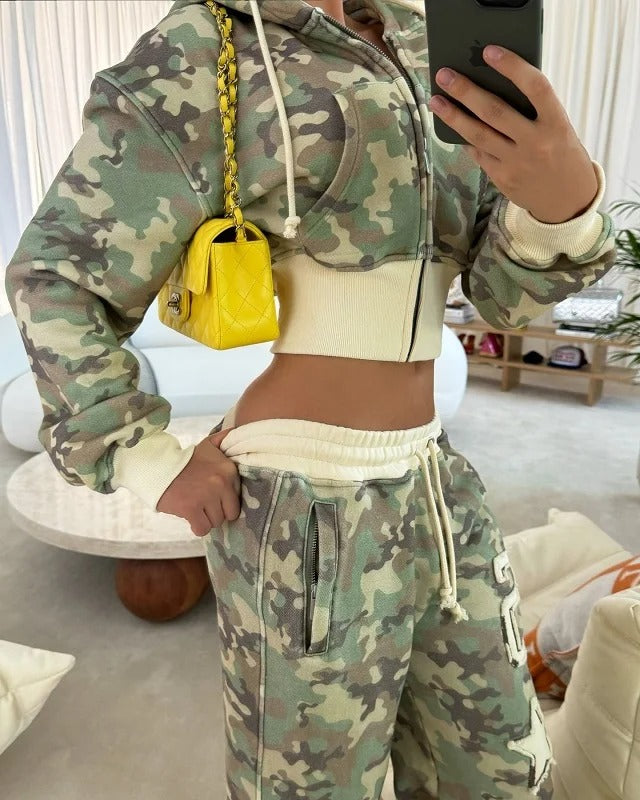 Olivia™ | Olivgrön Streetwear Väst