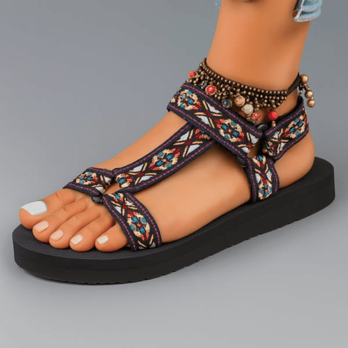 Benthe™ | Ortopediska Sandaler med Stil & Stöd