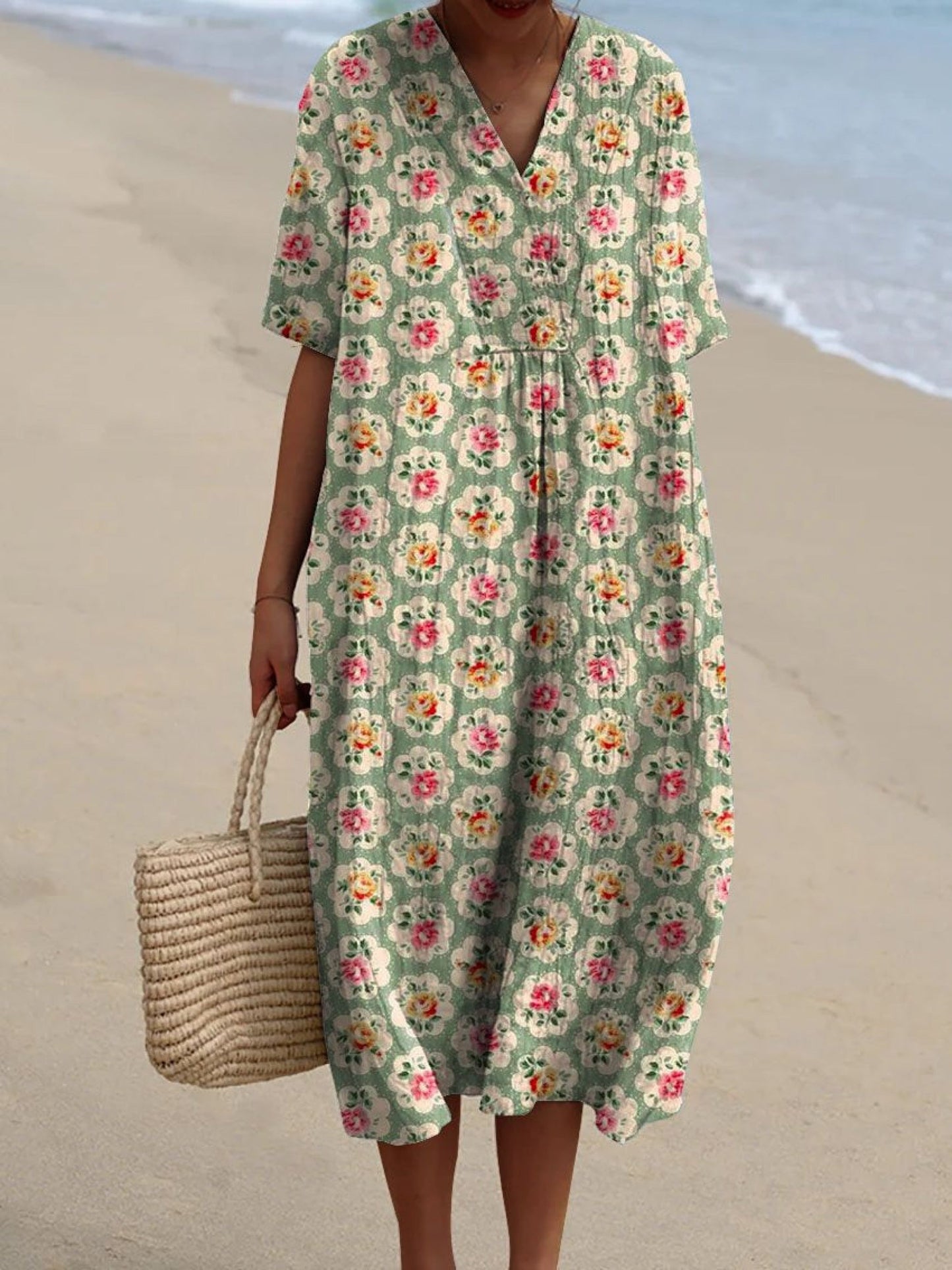 Fanny™ | Svävande Boho Sommarklänning med Vintagekänsla