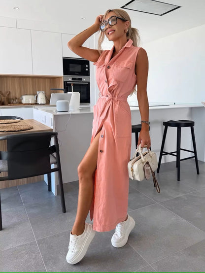 Linnea™ | Casual-Chic Maxiklänning i Denim