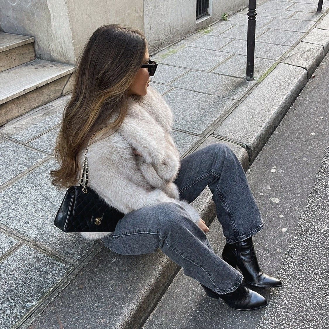 Elodie™ | Sammetslen Fuskpälsjacka med Ljus Lyx