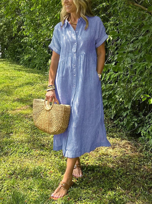 My™ | Randig skjortklänning för avslappnad sommarstil