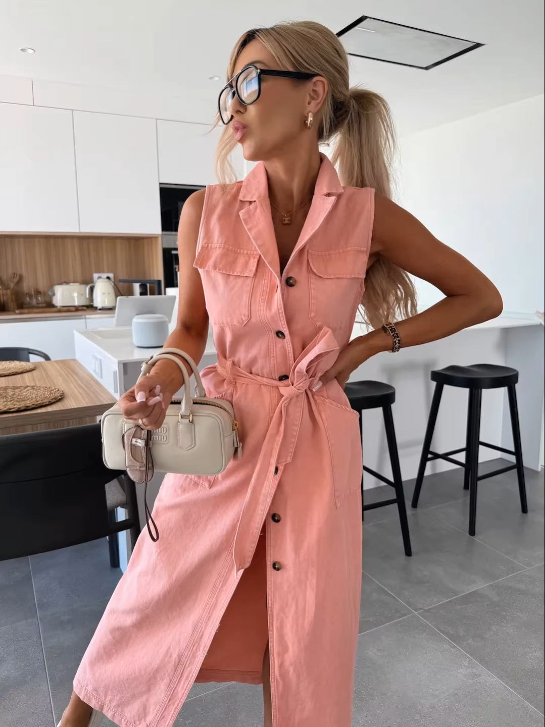 Linnea™ | Casual-Chic Maxiklänning i Denim