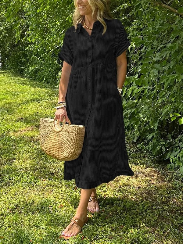 My™ | Randig skjortklänning för avslappnad sommarstil