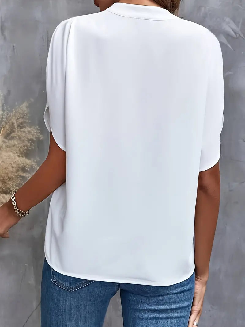 Olivia™ | Elegant Blus i Lätt Lyx