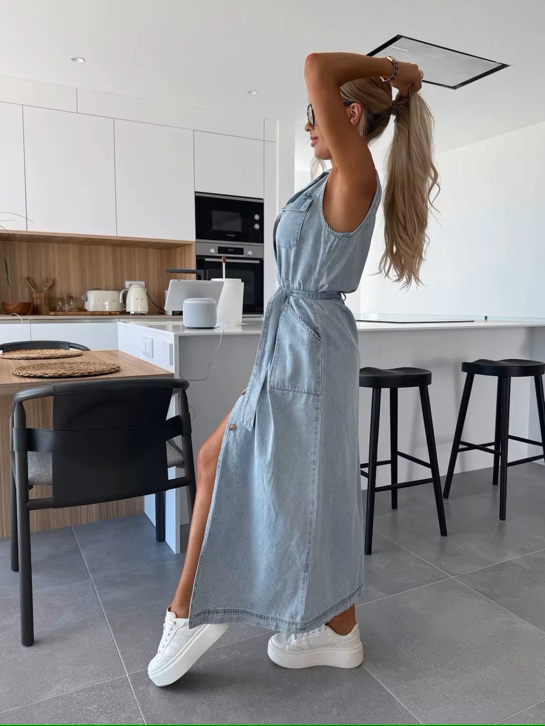 Linnea™ | Casual-Chic Maxiklänning i Denim