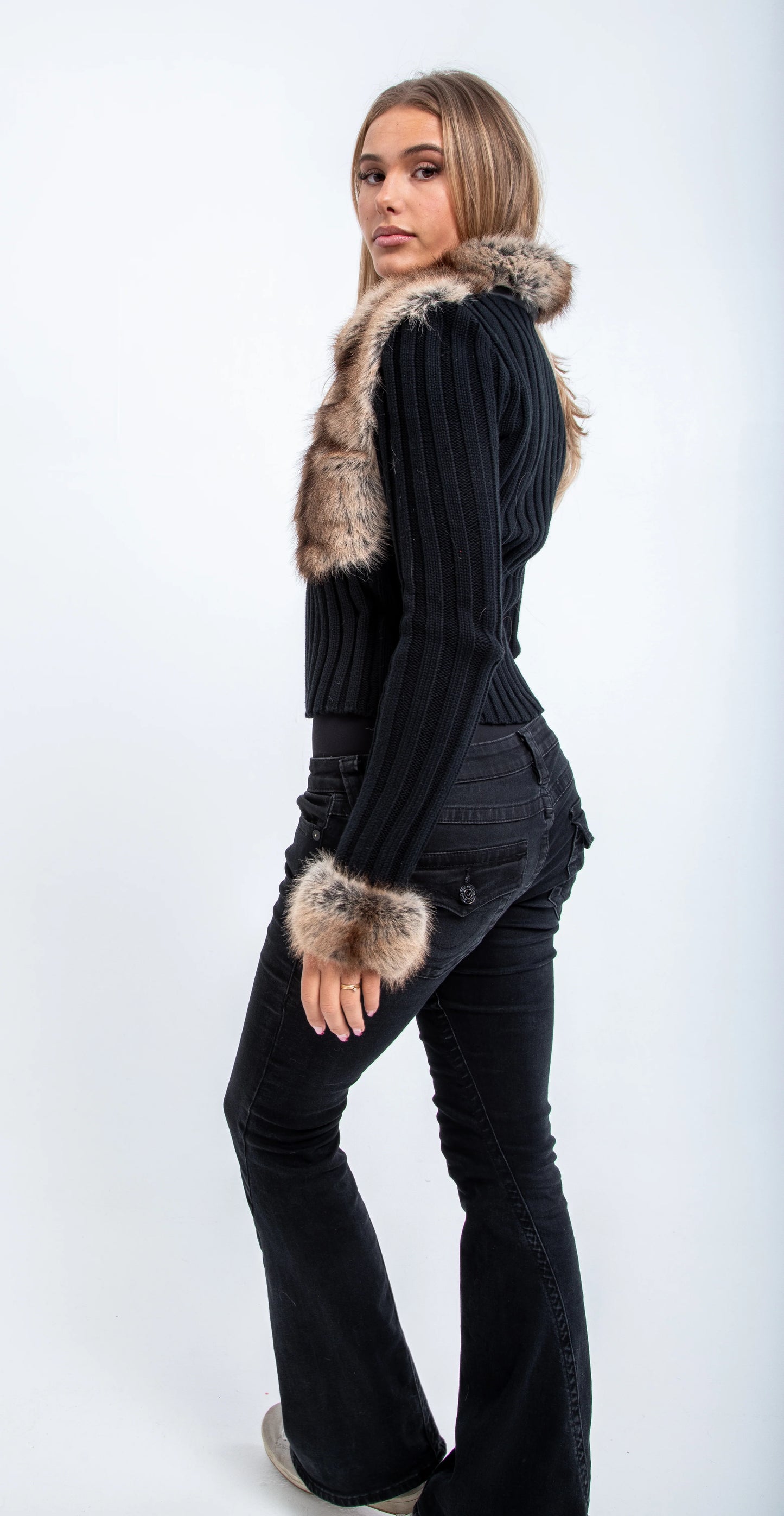 Isabella™ | Fluffig Croppad Vinterjacka
