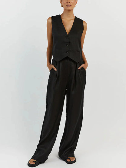 Linoé™ | Lyxigt Damset i Linne