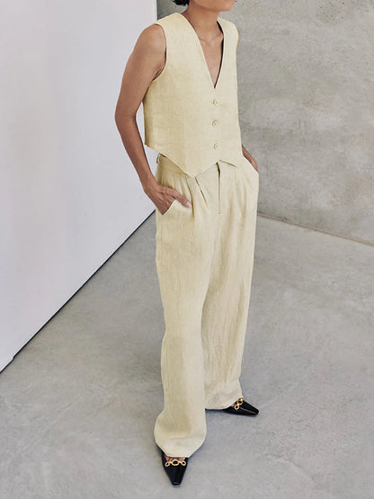 Linoé™ | Lyxigt Damset i Linne