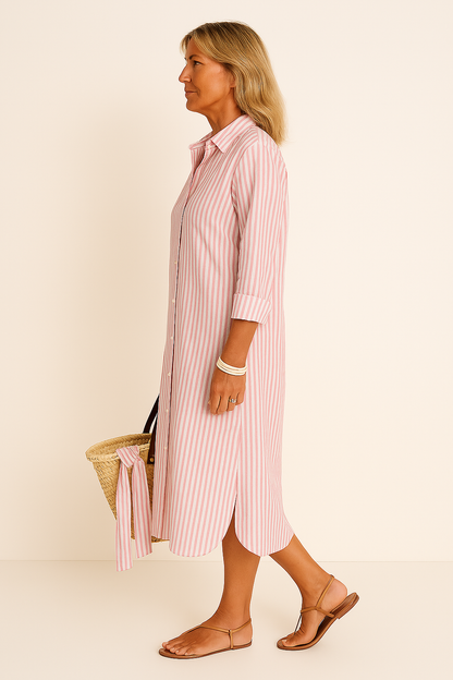 Loes™ | Sommarklänning med Strandränder och Lätt Känsla