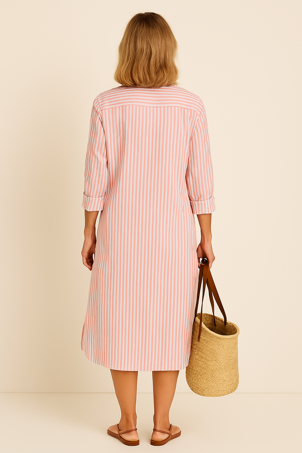 Loes™ | Sommarklänning med Strandränder och Lätt Känsla