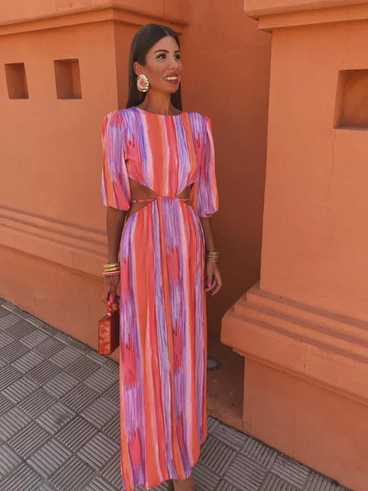 Charlotta™ | Somrig Glamourklänning med Elegant Midjedetalj