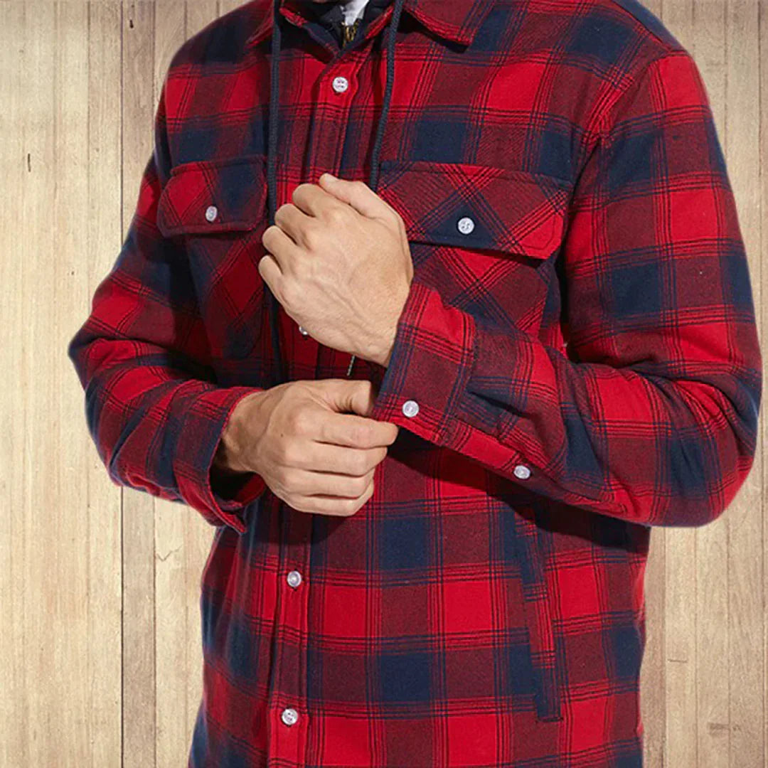 Joel™ | Rutig Hooded Jacka