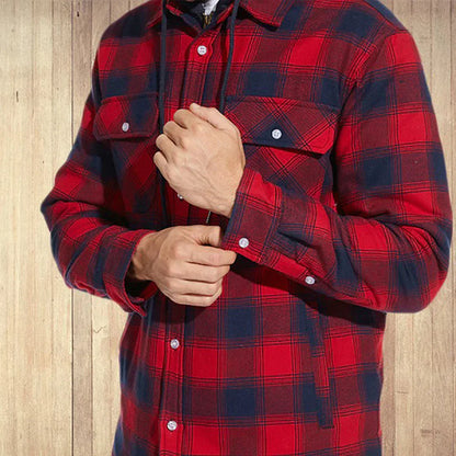 Joel™ | Rutig Hooded Jacka