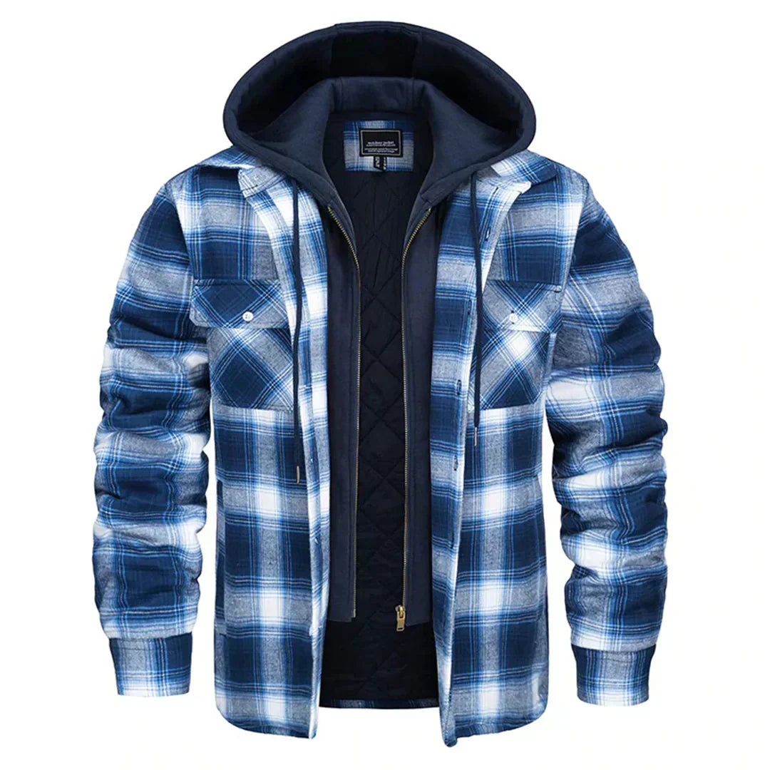 Joel™ | Rutig Hooded Jacka