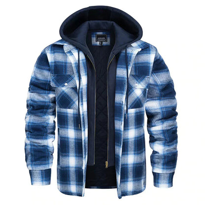 Joel™ | Rutig Hooded Jacka