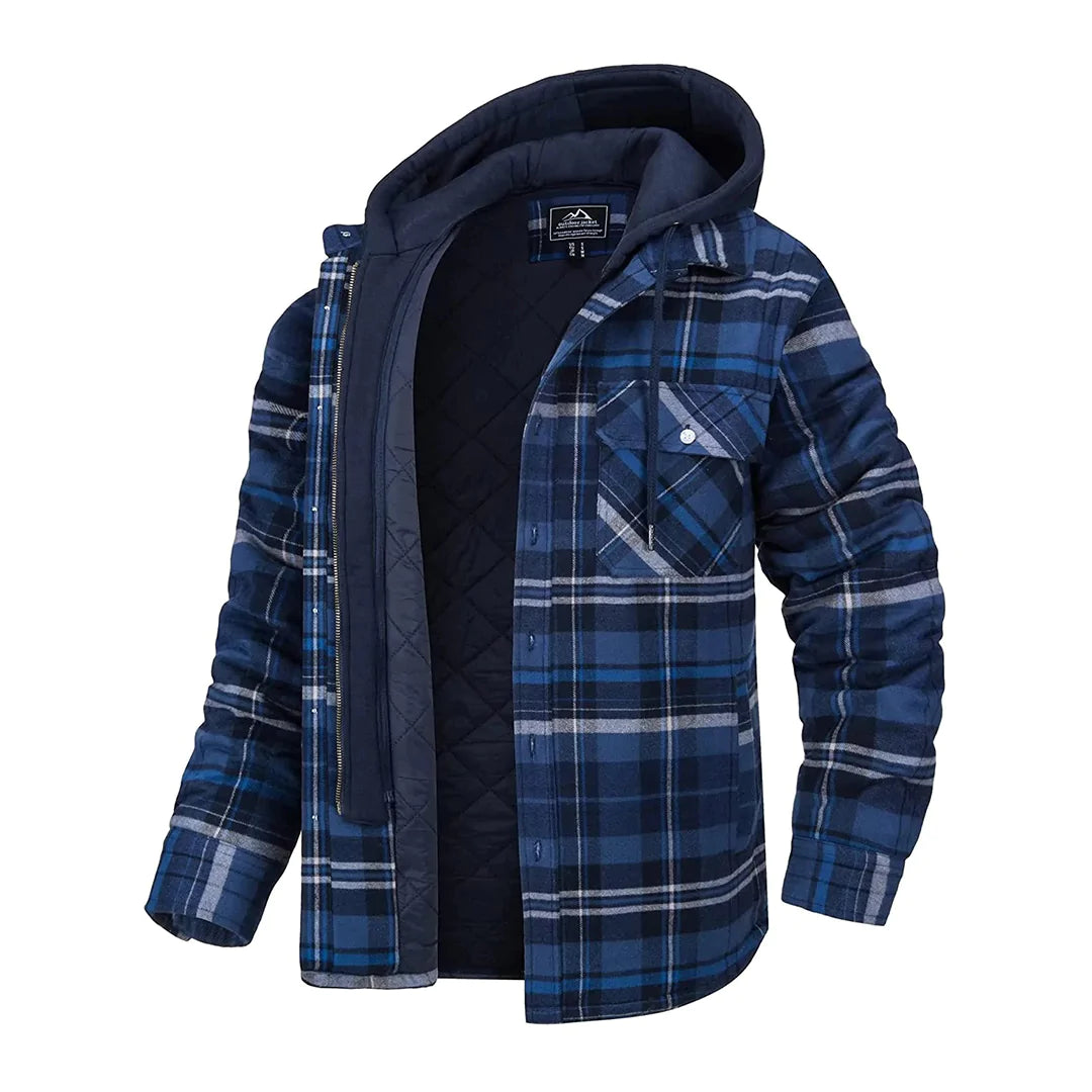 Joel™ | Rutig Hooded Jacka