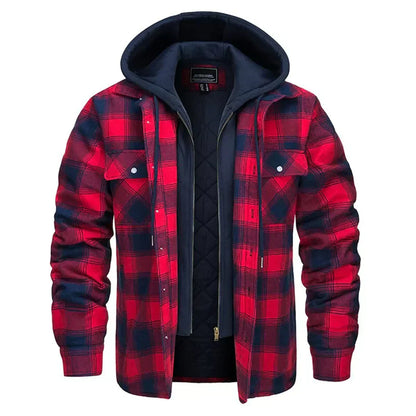 Joel™ | Rutig Hooded Jacka