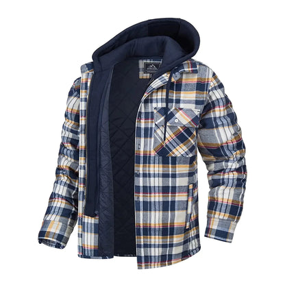 Joel™ | Rutig Hooded Jacka
