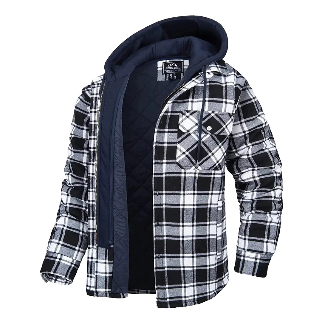 Joel™ | Rutig Hooded Jacka