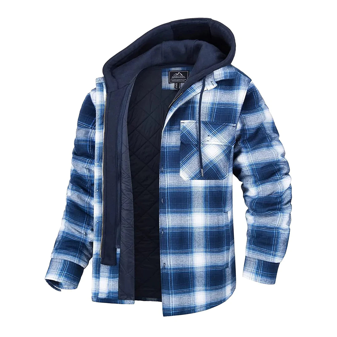 Joel™ | Rutig Hooded Jacka