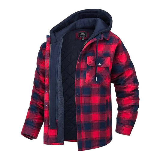 Joel™ | Rutig Hooded Jacka