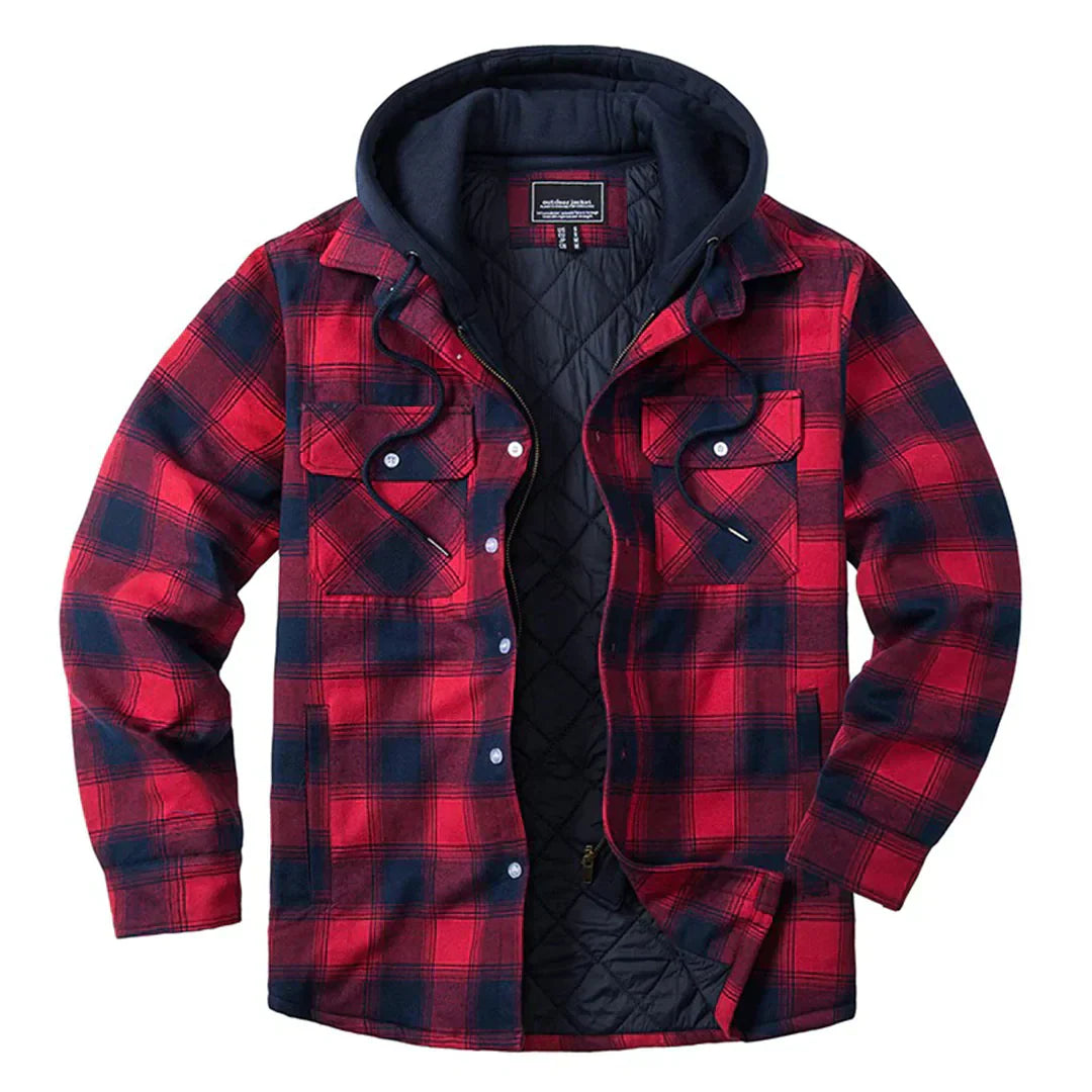 Joel™ | Rutig Hooded Jacka