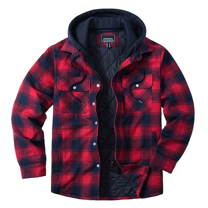 Joel™ | Rutig Hooded Jacka