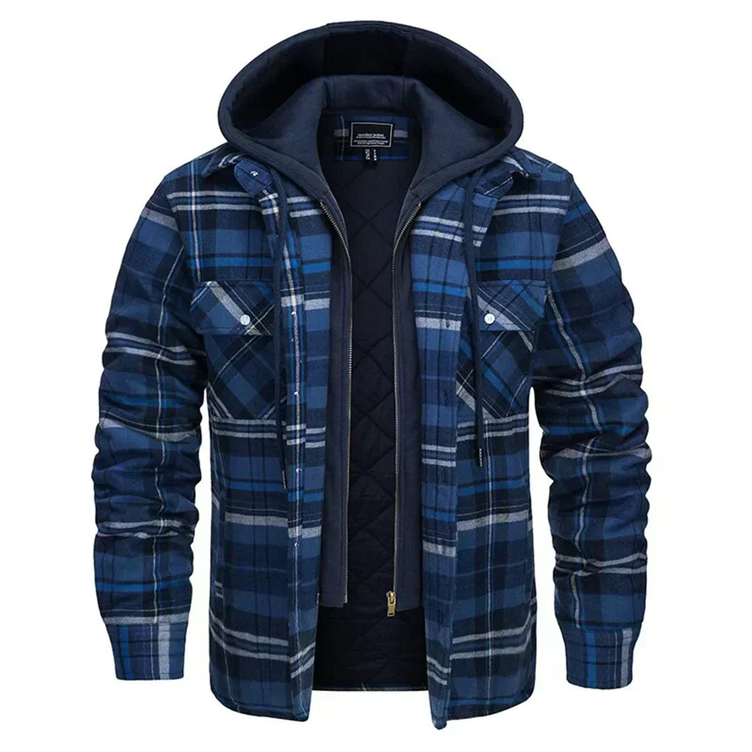 Joel™ | Rutig Hooded Jacka