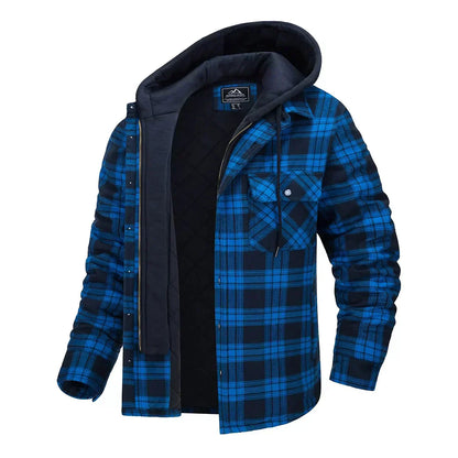 Joel™ | Rutig Hooded Jacka