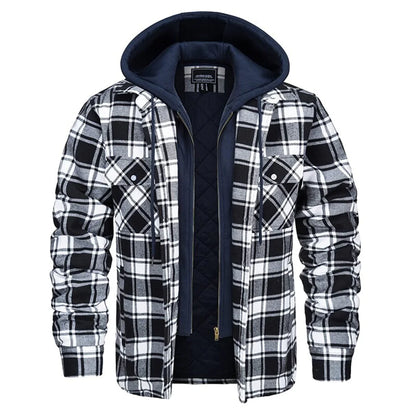 Joel™ | Rutig Hooded Jacka