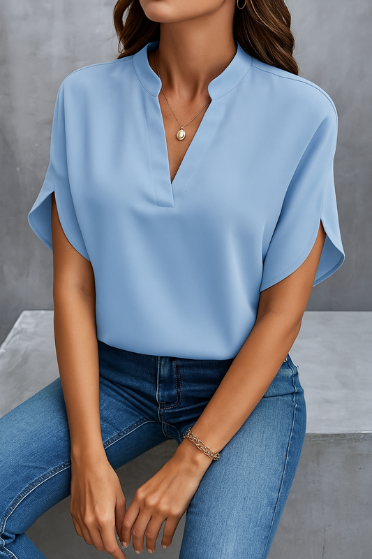 Olivia™ | Elegant Blus i Lätt Lyx
