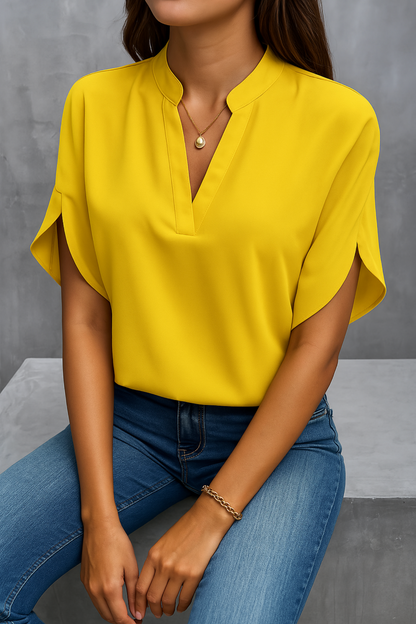 Olivia™ | Elegant Blus i Lätt Lyx