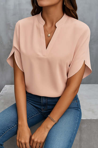Olivia™ | Elegant Blus i Lätt Lyx