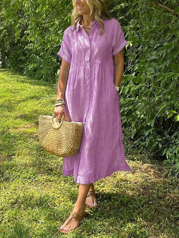 My™ | Randig skjortklänning för avslappnad sommarstil