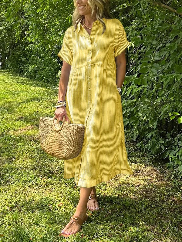 My™ | Randig skjortklänning för avslappnad sommarstil