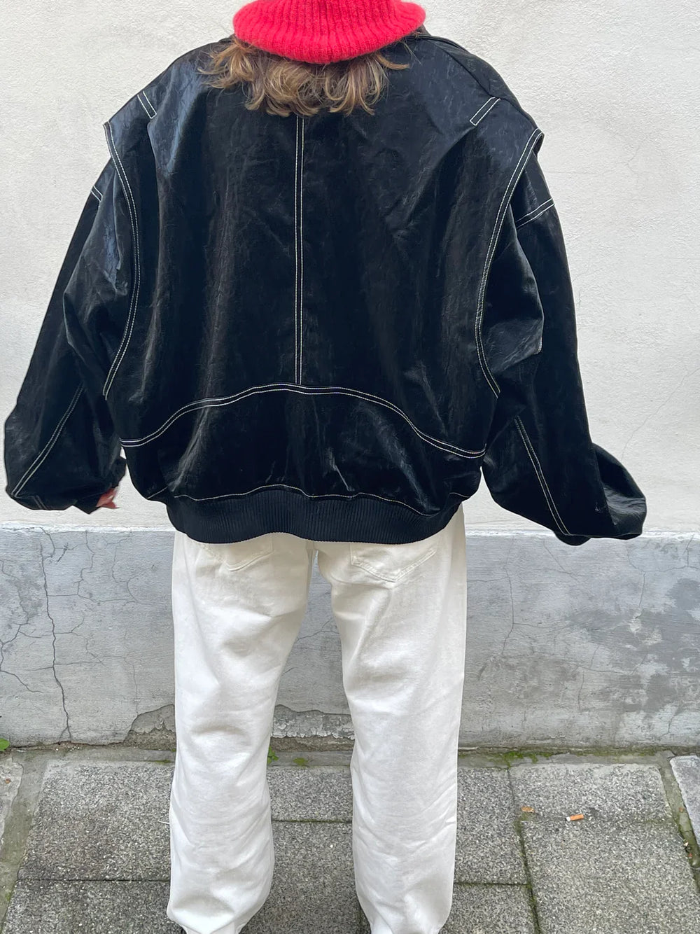 Faye™ | Statementröd Powerjacka för Maximal Stil