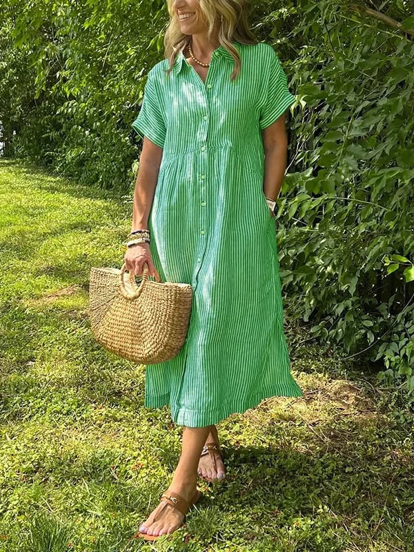 My™ | Randig skjortklänning för avslappnad sommarstil
