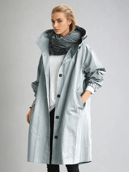 Gundhild™ | Vattentålig Oversized Trenchcoat
